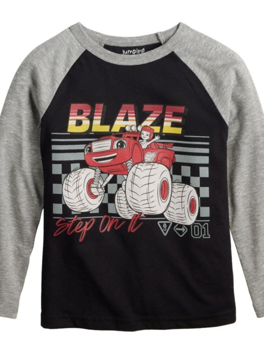 Toddler Boy Jumping Beans Blaze and the Monster Machines LS Tee Size 18 mos NWT